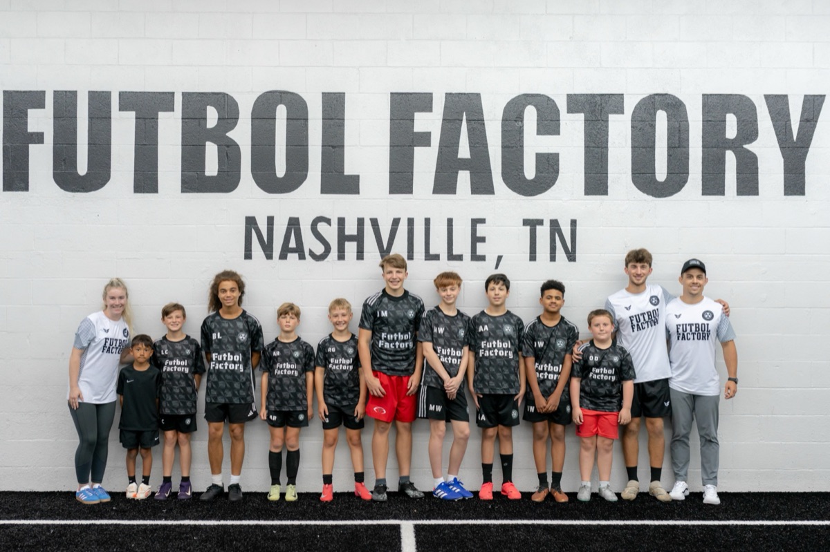 Futbol Factory Nashville players and coaches
